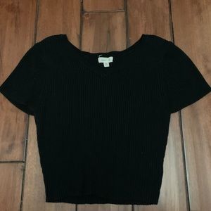 Black Crop Top